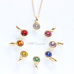 ♡︎petitスワロフスキー＊ゴールドネックレス