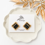 《特集掲載》jewelry earring < SQ gold × black >