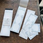 【活版印刷】3pattern label book  classic【Royalblue&Silver】