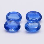 天然石＊カイヤナイト　オーバル　ルース　6.4 ct　4個
