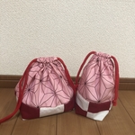 送込　和柄　お弁当袋　小物袋