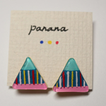 【panana】三角イヤリング