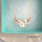 再販13new♡whiteflowerのネックレス（アジャスター付き）