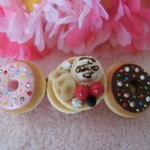 キラキラ☆ドーナツとパンケーキのバレッタ♡10cmG