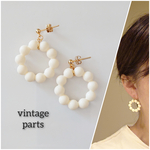 限定入荷 vintage rings まるでポン・○・リング ピアス アレルギー対応 パーツ変更可