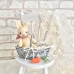 羊毛フェルト　小さなウサギちゃんセット(生成り) ブライスアウトフィット