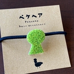 古墳ヘアゴム 前方後円墳ver.