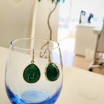 翡翠 パワーストーンピアス