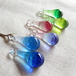 《COLORS》ガラスのしずく　-  glass drop COLORS - ガラスペンダント