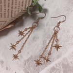 再販☆3つのキラキラ流れ星のピアス♡イヤリング