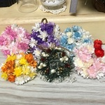 miniminiリース  ブライダルピンク×ホワイト×レッド