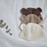 【受注製作】＊コットン100%  ベビーくま耳帽子＊