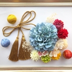 成人式　髪飾り 二次会　前撮り　和装ドライフラワーかすみ草付き❤︎桜 結婚式  着物 和装 卒業式