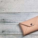 ✉L.A.N's  CCB  leather case ✉【牛革　ネールピンク系】