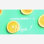 miuchiumi様専用ページ