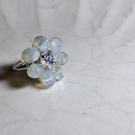 【petal】クリスタルリング大つぶ (silver)