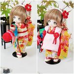 オビツ11着物&被布🌸七五三の装い紅葉🌸