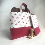 さくらんぼ🍒のレッスンバッグ・上履き入れの２点セット