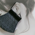 WINTER✳SALE！送料無料♡キルトニット✳マスク(グレー)