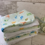 【再販】ループタオル2枚セット☆恐竜とタマゴ🦕グリーン