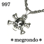 997.可愛めジョリー・ロジャー、毒薬マークのネックレス
