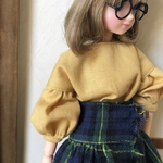 リカちゃん服＊襟なしブラウス