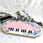 ピアノ、音楽教室の先生へ♪ピアノ教室ボード♪ウェルカムボード、トールペイント　Piano