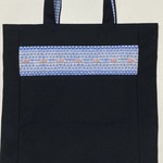 three-leaf様ご専用　A4縦型サイズ　紺色レッスンバック　スモッキング刺繍　さくらんぼ　