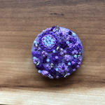 ビーズ刺繍（ヘアゴム/ブローチ）