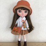送料無料　blythe outfit キバナコスモス刺繍セット
