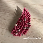 ham...様　オーダー品　つまみ細工の翼ブローチ