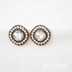 2pcs ピアスパーツ アンティークデザイン