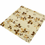 送料無料【新品】　クッション カバー 【リーフBR】1枚 45cm×45cm
