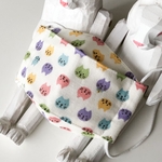 ★KIDSsize★カラフル猫×高級晒ちダブルガーゼのちっちゃな三日月マスク【送料無料】