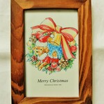 トイプードルのクリスマスポストカード２枚セット　
