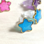 ステンドグラス風ピアス☆
