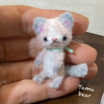 ミニチュア モールアート ハチワレさくらティー猫 モールベア**Tamu bear 
