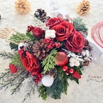 【yさまオーダー品】お正月＆X'masスワッグブーケ(Rose)
