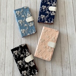 新色追加♡手帳型アンティーク小花刺繍レース　iPhoneケース