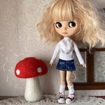 ハイネック&デニムスカート　ブライスサイズ