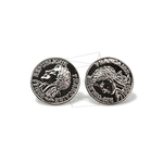 ERG-1407-R【2個入り】コインピアス  ,Coin Post Earring/18mm x 18mm