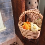 ミニチュアパンをカゴに入れて🍁