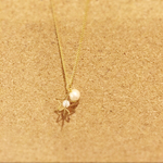 星とパールのネックレス