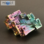 ビスマス結晶 No.158 キューブケース付き [鉱物標本]