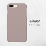 シンプル可愛いくすみピンクiPhoneケース