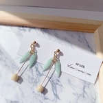チューリップピアス　パステルイエロー