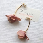 紫陽花とパールのピアス/イヤリング   ウエディング 結婚式