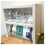  2段 コストコsize ＊ W kitchen paper rack⁑キッチンペーパー スパイスラック 
