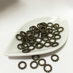 丸カン　リングパーツ　50個８MM 金古美