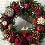  * Red Apple × Forest wreath II  * クリスマスリース🌿　ギフト　